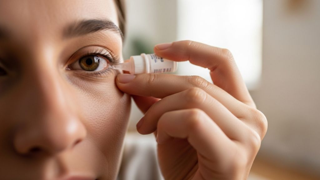 Gotas oculares para tratar el glaucoma.